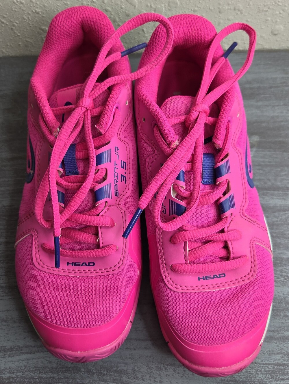 HEAD Sprint Jr. 3.5 Kids Bright Pink Athletic Sneakers Size 3.5 (Si)